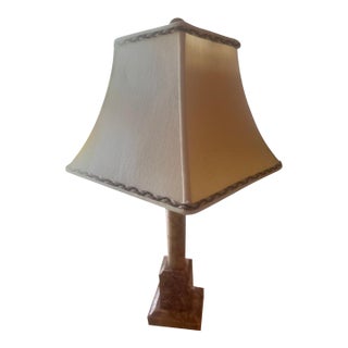 Vintage Italian Stone-Base Table Lamp For Sale