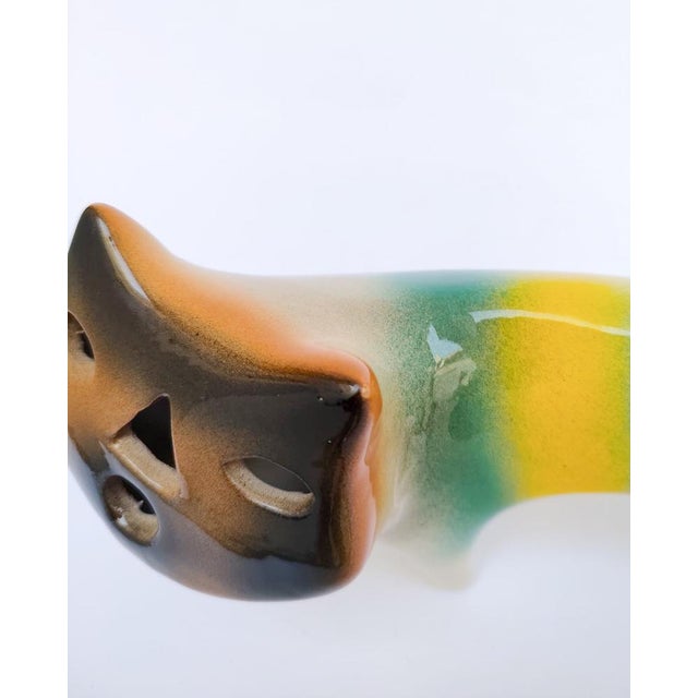 Beige Vintage Ceramic Cat from Roberto Rigon, 1970s For Sale - Image 8 of 10