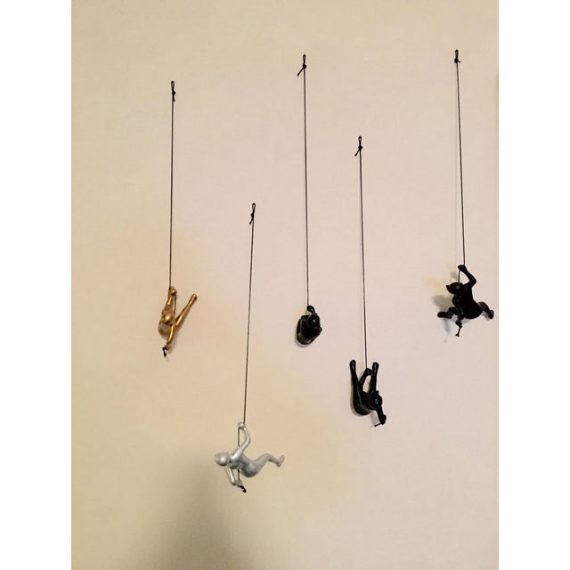 Contemporary Climbing Man Wall Art - 5 Piece For Sale - Image 3 of 3