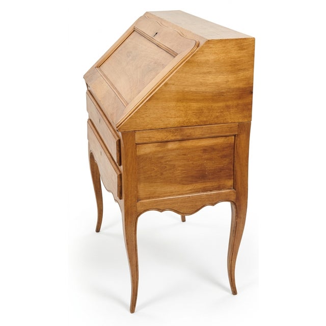 Early 19th Century Louis XV Style Country French (Provincial) Slant-Front Desk For Sale - Image 4 of 5