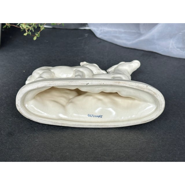 Art Deco German Ceramic Horse Figurine For Sale - Image 11 of 13