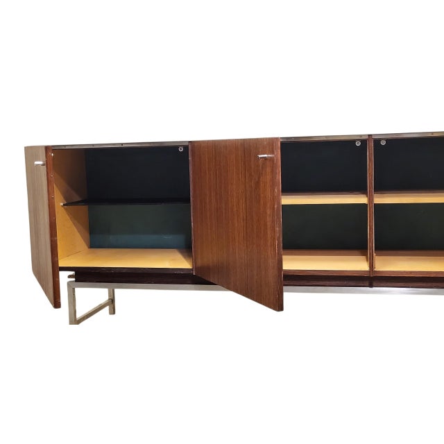Brown Minimalist Sideboard VDJ-250 by Kurt Gunther and Horst Brechtmann for Fristho Franeker, 1960s For Sale - Image 8 of 18