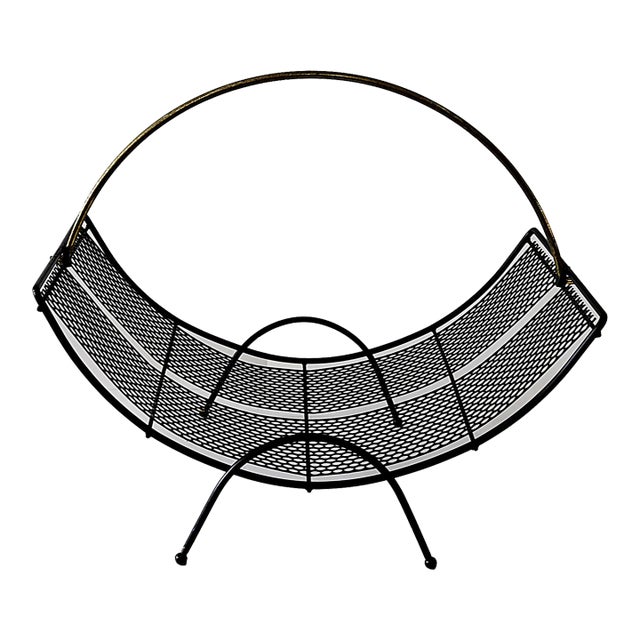 Magazine Rack Mid Century For Sale