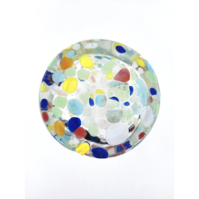 Set of 6 Murano Confetti Glasses by Alessandro Coppola for Vetreria Arte Di Murano Italy For Sale In New York - Image 6 of 9