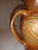 Chestnut Studio Pottery Pitcher With Incised Leaf Decoration and a Speckled Glaze For Sale - Image 8 of 10