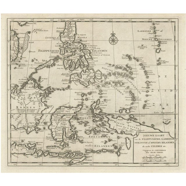 Map of the Philippines and Part of Indonesia Spice Islands, 1744 For Sale - Image 6 of 6