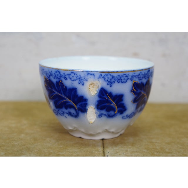 20 Pc Antique English Johnson Bros Normandy Flow Blue Porcelain Dinnerware For Sale - Image 13 of 17