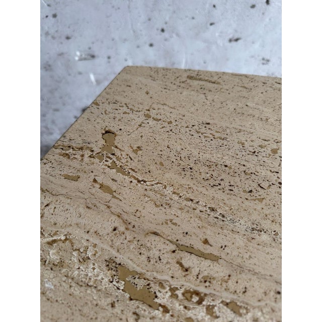 Sculptural Travertine Dining Table, 1970s For Sale - Image 9 of 13