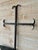 Black Large Antique French Sculptural Wood and Wrought Iron Weather Vane Cross, 19th Century For Sale - Image 8 of 9