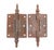 Victorian style door hinges made of cast iron with steeple tips, three knuckles, and a template hole pattern. The original...