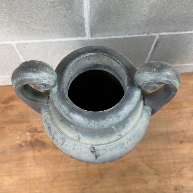 1950s Large Patinated Bronze Vases, 1960s, Set of 2 For Sale - Image 5 of 11