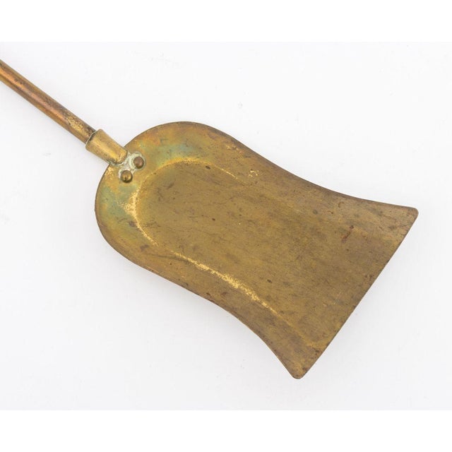 Federal Style Brass Fireplace Tools Set, 5 Pcs. For Sale - Image 10 of 15