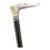 Victorian Whippet Greyhound Dog Carved Handle Corkscrew Gadget Walking Stick For Sale