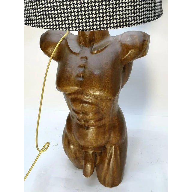 Sculptural Solid Wood Torso Lamps, 1970s, Set of 2 For Sale - Image 4 of 16