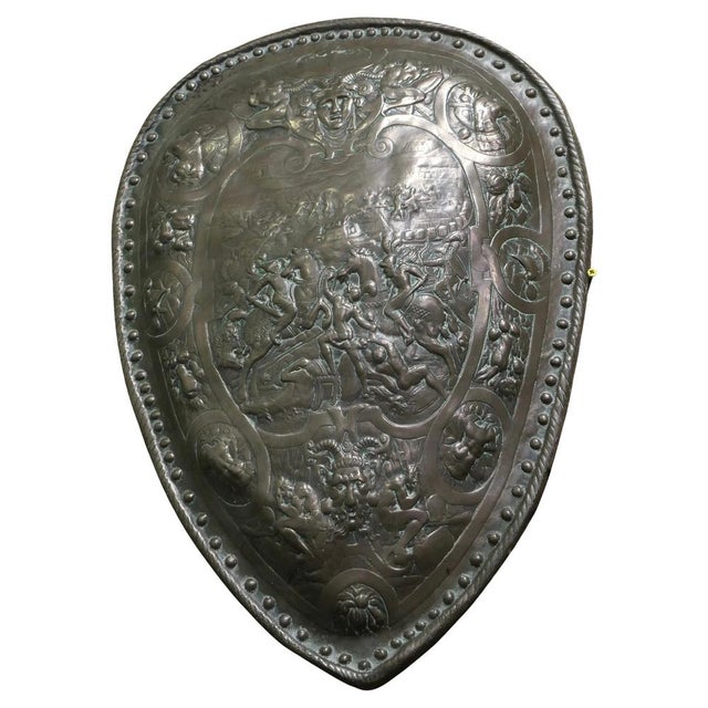 Brass Wall Hanging Shield For Sale - Image 9 of 9