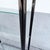 1980s Art Deco Black Lacquered Etagere With Gold Accents and Glass Shelves - A Pair For Sale - Image 5 of 12