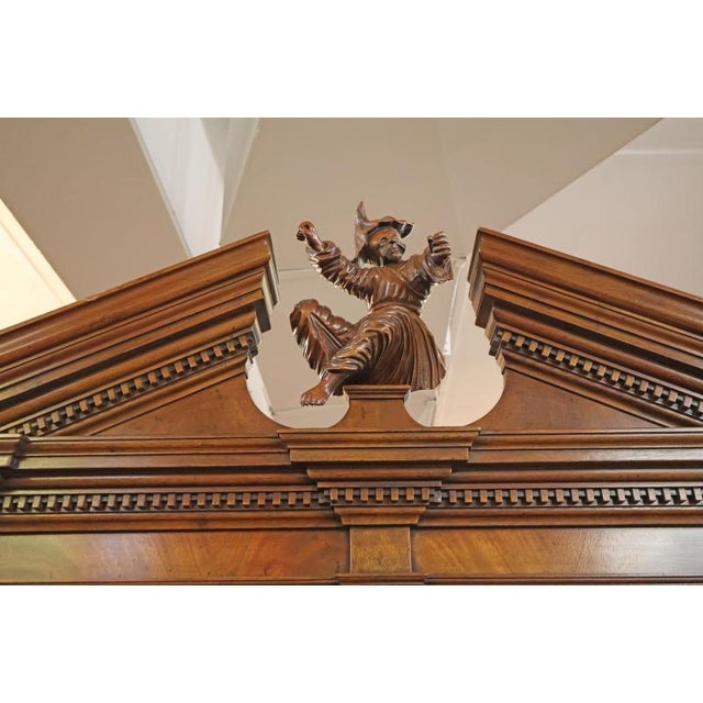 1990 Baker Furniture Stately Homes Mahogany Georgian Style Drop Secretary Desk For Sale - Image 15 of 18