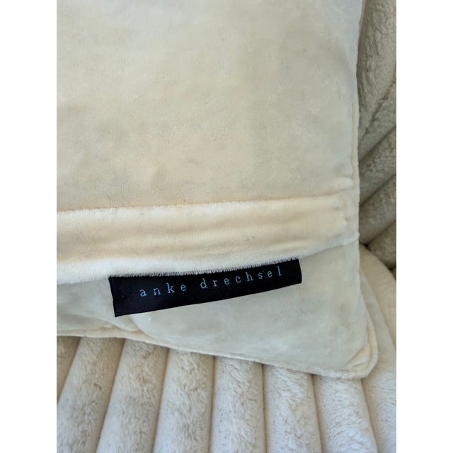 Textile Floral Silk Velvet Anke Drechsel Pillow For Sale - Image 7 of 7