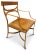 Mid-Century Modern Vintage Bespoke Metal Calypso Chair in Amber and Gold Velvet For Sale - Image 3 of 8