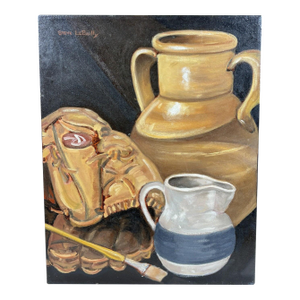 Late 20th Century Large Signed Steve LeBailly Original Oil – "Americana Still Life"