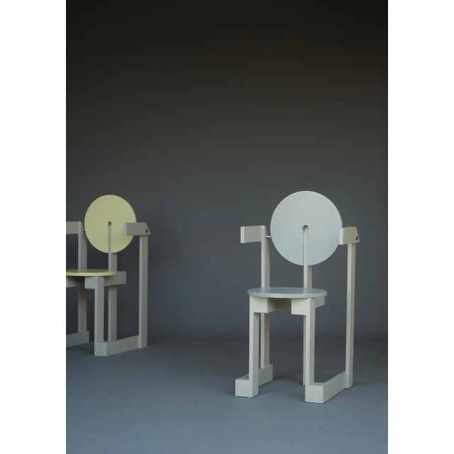 A very rare pair of chairs by the Dutch designer Henk Lampe. These chairs are a fine example of late 1970s Dutch post...
