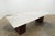 Cream Custom Contemporary Quartzite Top Dining Table For Sale - Image 8 of 16