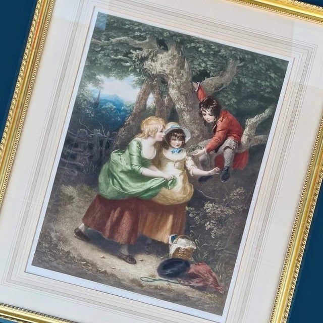 1930s Louis Busiere, Henry Thomson, Summer, 1936, Antiqued Glass & Wood & Paper, Framed For Sale - Image 5 of 11