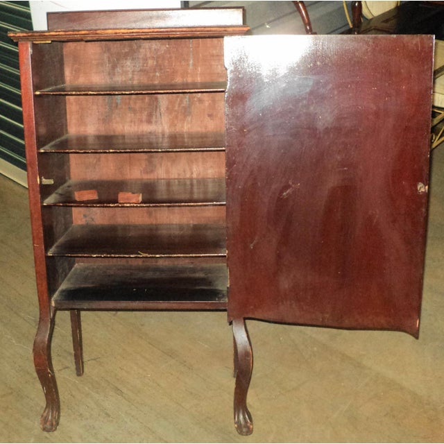 Brown Antique Victorian Music Cabinet For Sale - Image 8 of 9