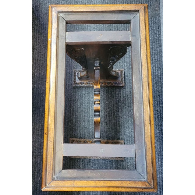 Late 19th Century Italianate Walnut and Black Marble Side Table For Sale - Image 4 of 8