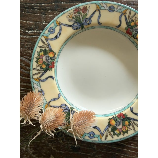 Villeroy & Boch 1990s Villeroy Boch Castellina 9 Inch Rimmed Soup Pasta Bowls Citta Campagna - Set of 7 For Sale - Image 4 of 10