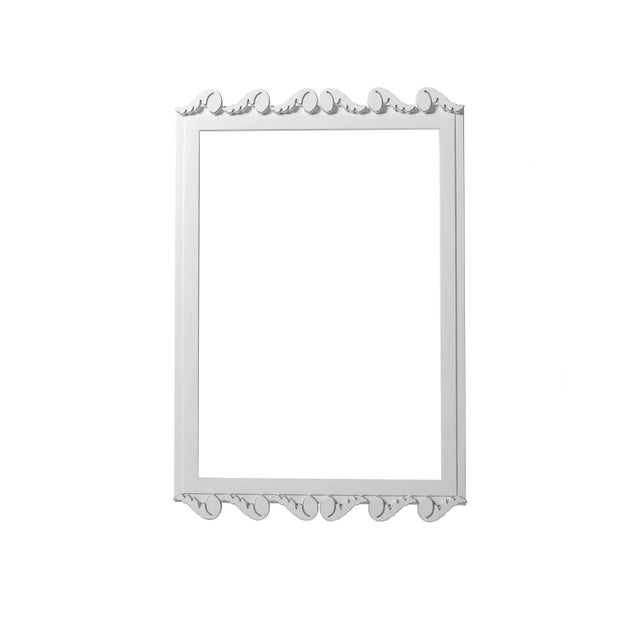 Contemporary Fleur Home Garden District Laurel Rectangle Mirror in Graytint, 36x48 For Sale - Image 3 of 3