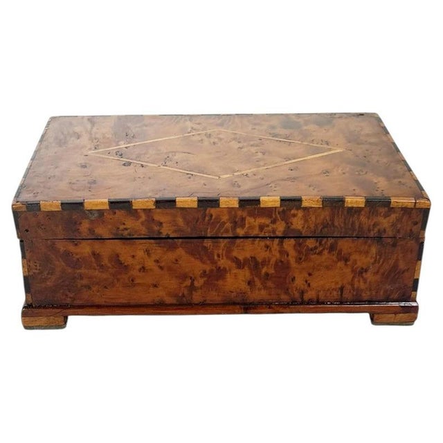Wooden Box with Marquetry Decoration, France, 1970s For Sale - Image 13 of 13
