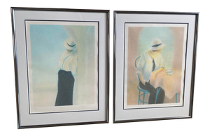Limited Edition Roy Fairchild Woodard Serigraphs "Cafe Royale" & "Monaco" - A Pair