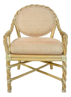 Vintage McGuire Rattan Lounge Armchair, San Francisco, California