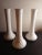 Vintage Hoosier Milk Glass Quilted Diamond Pattern Decorative Vases- Set of 3 For Sale - Image 4 of 6