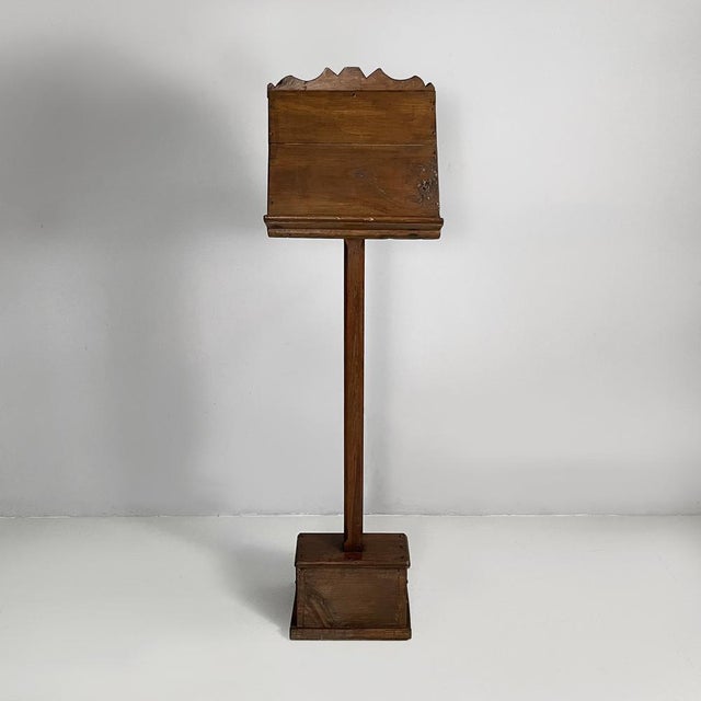 Italian Bookstand in Wood, 1930s For Sale - Image 3 of 14