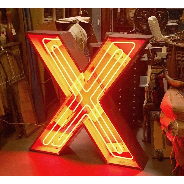 Neon "X" For Sale - Image 4 of 9