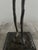 Late 20th Century Giacometti-Style Bronze Figural Sculpture Holding Bowl For Sale - Image 4 of 9