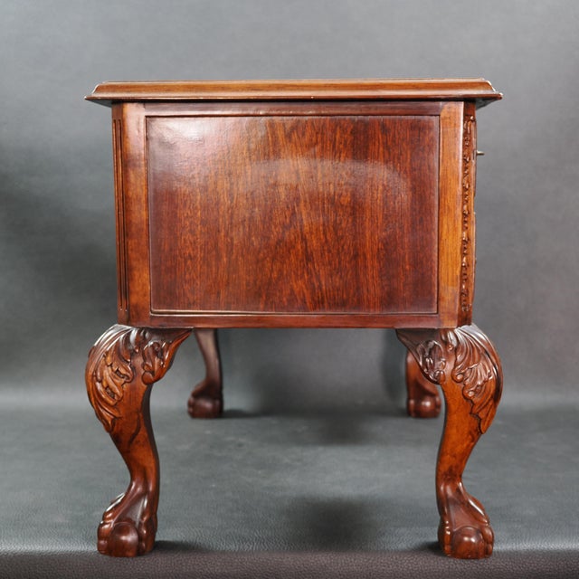 Early 20th Century Vintage Miniature Salesman Sample Mahogany Writing Desk For Sale - Image 5 of 16