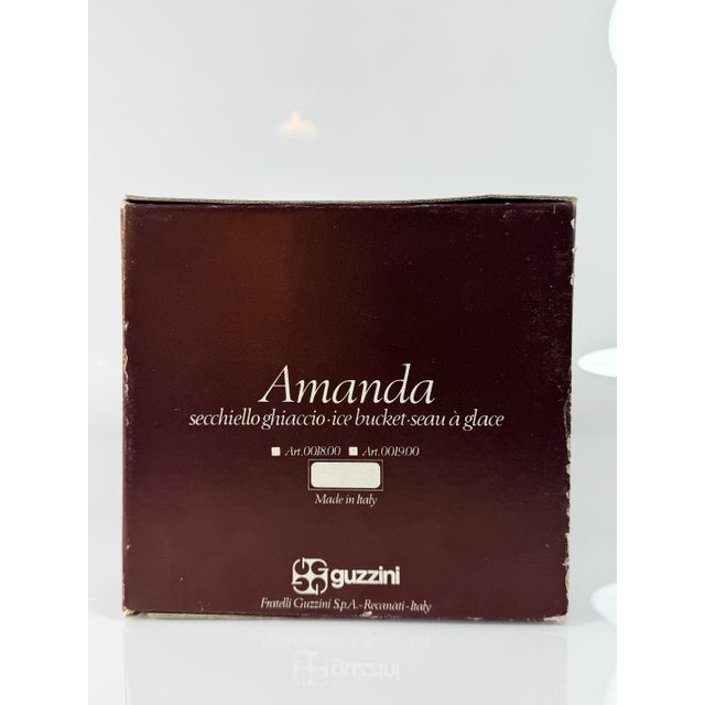 Silver Amanda Ice Bucket in Acrylic Glass by Ambrogio Pozzi for Guzzini, 1980s For Sale - Image 8 of 12