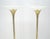 Pair of Clover Shape Base Trumpet Shades Brass Floor Lamps c1970s For Sale - Image 6 of 18