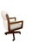 Vintage heavy solid vintage oak or maple 4 leg swivel chair Unknown brand Stem is steel brass plated. From 1970 or before...