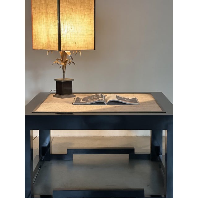 Wood and Travertine Coffee Tables in the style of Maison Jansen, 1970s, Set of 2 For Sale - Image 12 of 14