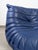 Vintage French Togo Sofa in Blue Leather by Michel Ducaroy for Ligne Roset, 1980s For Sale - Image 9 of 12