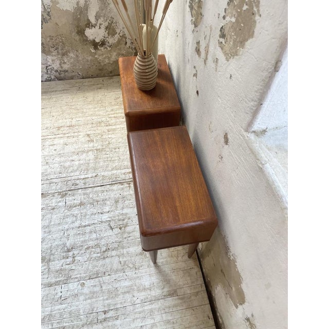 Scandinavian Teak Bedside Tables, 1960s, Set of 2 For Sale - Image 13 of 18