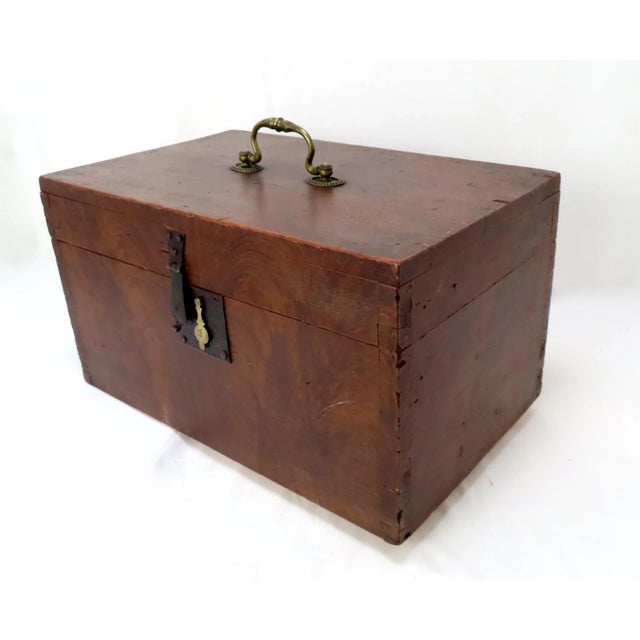 This is a Great Looking Authentic Antique American Country Primitive Document Box. Circa Mid 19th Century. It is...