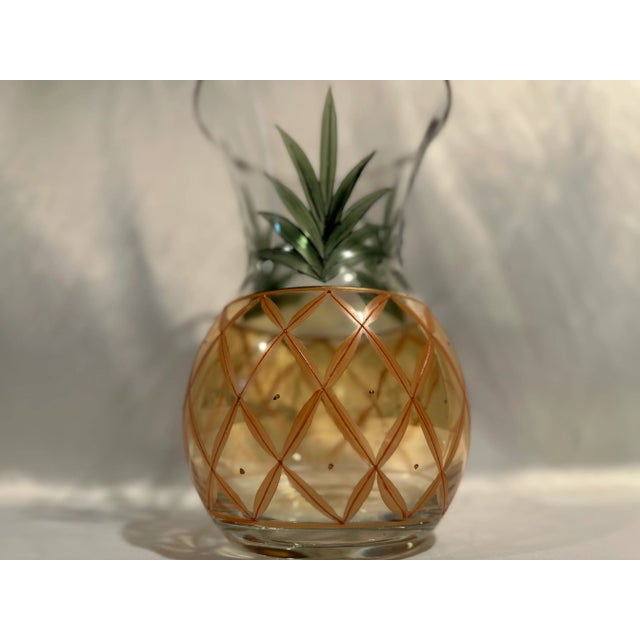 Vintage Romanian Large Crystal Pineapple Vase For Sale - Image 4 of 7