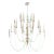Thomas O'Brien for Visual Comfort Signature Erika Three-Tier Chandelier in Belgian White For Sale