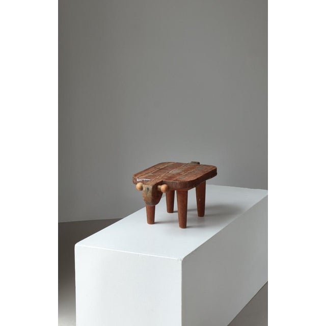 Erik Höglund Prototype Stool in Pine Wood from Erik Höglund, Sweden, 1950s For Sale - Image 4 of 16