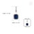 2.57ct Blue Sapphire & Diamond Halo Pendant With Hinged Locking Bail in 14k Gold- A Pair For Sale - Image 11 of 14